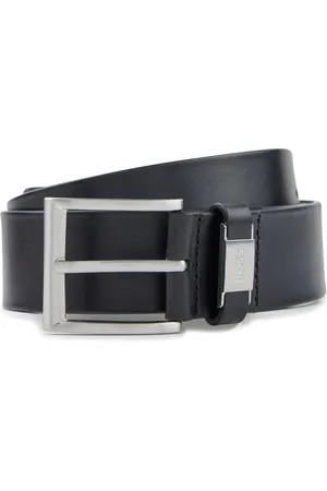 HUGO BOSS Brushed Metal Leather Belt95 cm