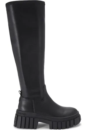 Kurt Geiger Black Tegan Sock Knee High 2 BootsEU 37 (UK 4)