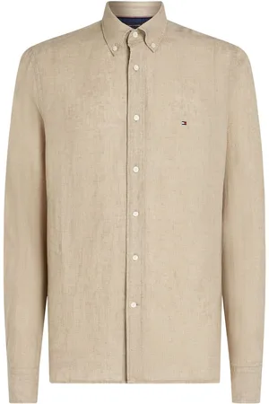 Tommy Hilfiger Regular Fit Essential Stripe 100% Linen ShirtM