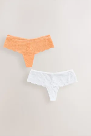Next Lace Thongs 2 PackEU 38 (UK 10)