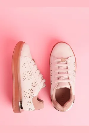 Lipsy London Lace Up Heel Clip Chunky Faux Leather Trainersuk10eu28