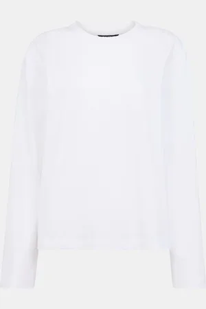 Whistles Relaxed Long Sleeve 100% Cotton T-ShirtS