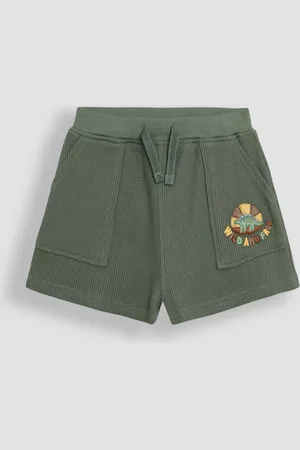 JoJo Maman Bébé Dino Embroidered Textured Shorts110116 cm