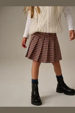 Next Pleated Check Skirt (3-16yrs)9 lat (134 cm)