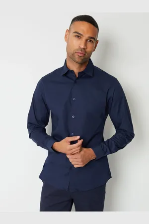 Threadbare Cotton Long Sleeve Shirt With StretchM