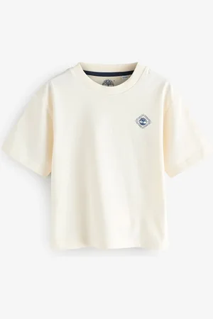 Timberland Cream Small Logo Short Sleeve T-Shirt5 lat (110 cm)