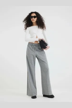 River Island Elasticated Check Joggers38