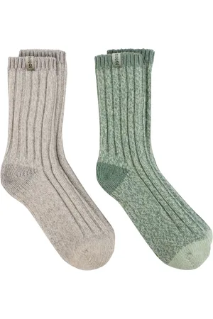 Totes Ladies Chunky Wool Boot Socks 2 Pair PackJeden