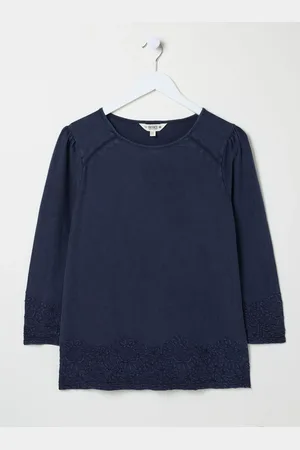Fat Face FatFace Broderie 100% Cotton TopEU 42 (UK 14)