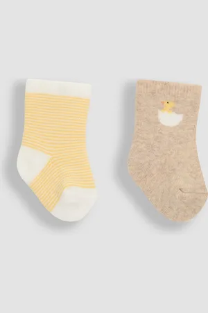 JoJo Maman Bébé 2-Pack Baby Socks6268 cm