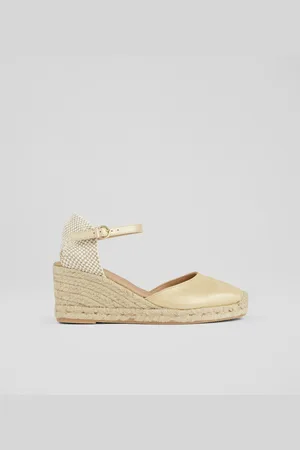 LK Bennett Marissa Leather Ankle Strap EspadrillesEU 38 (UK 5)