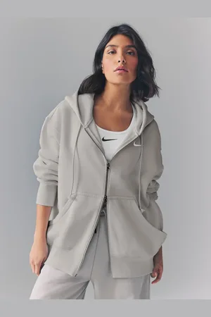 Nike Oversized Mini Phoenix Fleece Swoosh Full Zip HoodieXS
