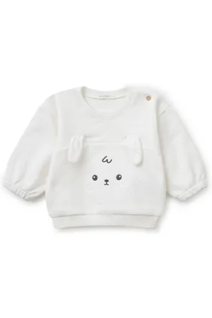 Benetton Baby Crew Neck Pink Print 100% Cotton Sweatshirt6