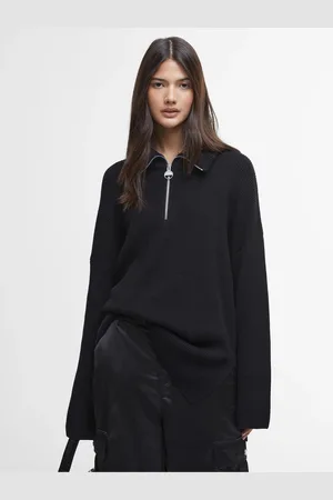 Barbour Franchesca Funnel Neck Half Zip Knitted Jumper40