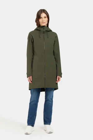 Didriksons Womens Green Bea Waterproof Jacket46
