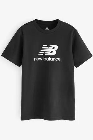 New Balance Kids Jersey Stacked 100% Cotton Logo T-Shirt8