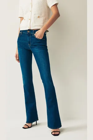 7 for all Mankind Dark Blue Bair Eco Rinsed Bootcut Flare Jeans29 R