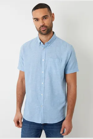 Threadbare Lniana koszula z krótkim rękawem 2X-L