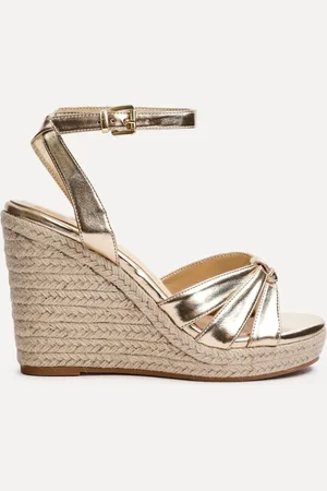 Linzi Goddess Wedge Sandals With Knotted Front Strapseu41