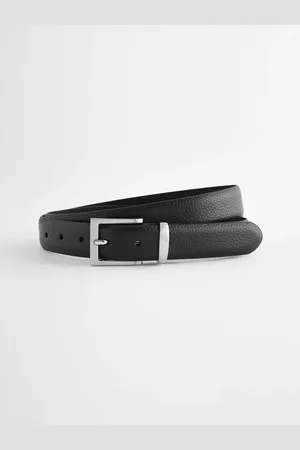 Next Textured Metal Keeper Leather BeltL