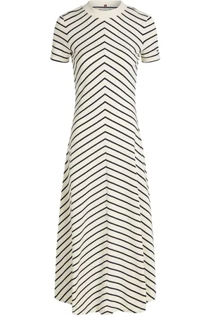 Tommy Hilfiger Modern Fit & Flare Midi 100% Cotton DressM