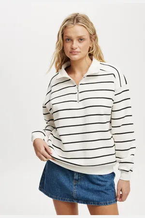 Cotton On Oversized Classic Fleece Half Zip SweatshirtS