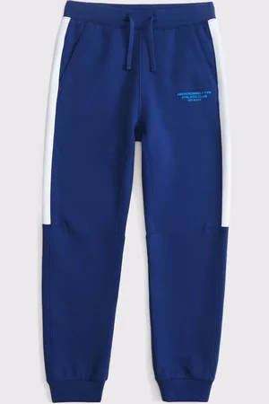 Abercrombie & Fitch Logo Tapered Joggers With Stripe Detail146152 cm