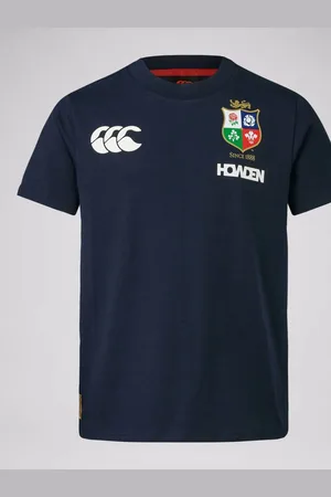 Canterbury Blue British & Irish Lions Rugby Cotton Jersey T-Shirt10 lat (140 cm)