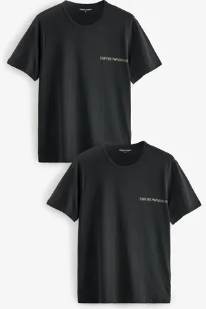 Emporio Armani EA7 Bodywear Black T-Shirts 2 PackS