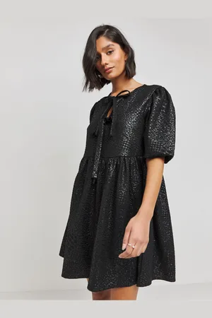 Simply Be Jersey Jacquard Bow Front Dress42