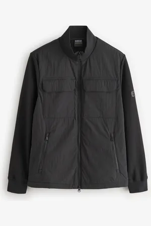 Barbour Ethan Funnel Neck Quilted Black JacketXL
