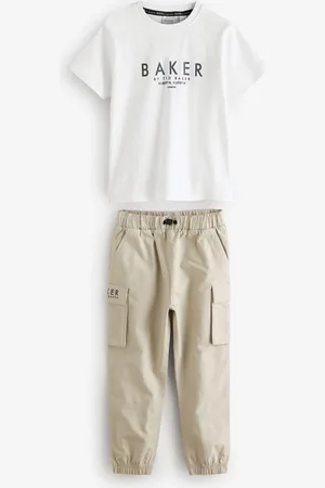 Ted Baker Stone Cargo Trousers And T-Shirt Set3