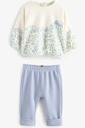 Benetton Baby Blue Stretch Fleece 2 Piece Set5662 cm