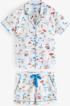 Cyberjammies Sandy Beachscape Print Shorty Set42