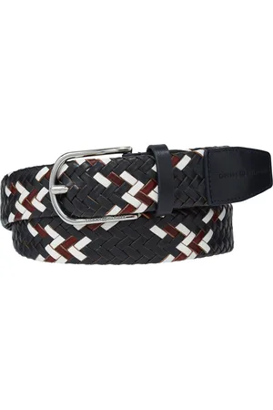 Tommy Hilfiger Blue Business Luxe Leather Belt40 R