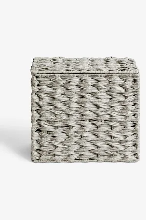 Next Plastic Wicker Storage Basket 74x46x18cmJeden