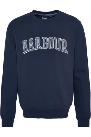 Barbour Skipton Relaxed Fit Varsity Logo 100% Cotton SweatshirtS