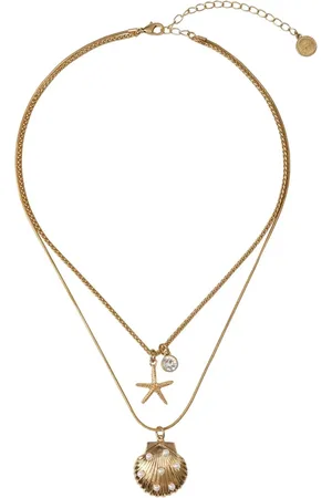 Bibi Bijoux Gold Tone Seaside Layered NecklaceJeden