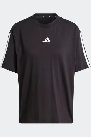 adidas Boyfriend 3-Stripes 100% Cotton T-Shirt36-38 (UK 8-10)