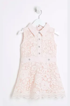 River Island Girls Lace Collar Shirt Dress8692 cm