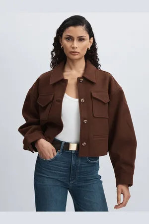 Paige Wool-Blend Cropped JacketL
