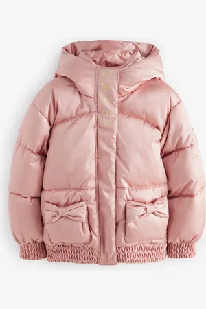 Ted Baker Pikowany płaszcz przeciwdeszczowy w kolorze różowym z kieszeniami i kokardą1.5