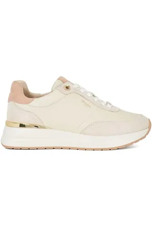 Dune Emotion Gold Clip Lace Up Runner Trainerseu39