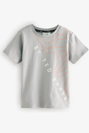 Ted Baker Grey Graphic Print 100% Cotton T-Shirt128134 cm