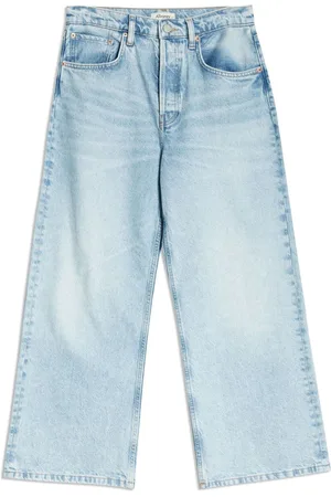 Albaray Blue Wide Leg Crop Jeans36