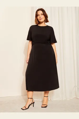 Friends Like These Curves Like These Jersey Asymmetric Midi Dress46