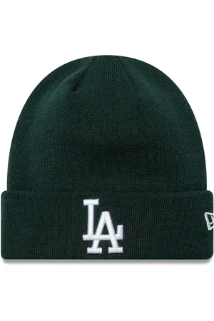 New Era Mens Green LA Dodgers League Essential Cuff Knit BeanieJeden