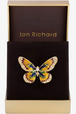 Jon Richard Multicoloured Butterfly Brooch Gift BoxesJeden