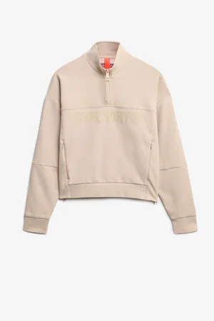 Superdry Green Active Tech Logo Relaxed Half Zip SweatshirtEU 42 (UK 14)