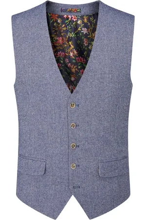 Skopes Jude Tweed Tailored Fit Suit Waistcoat46 Regular (UK 36 R)